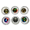 Smokezilla Glow In The Dark Glass Ashtray Assortment- 6/Pack