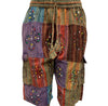 Patchwork Drawstring Half Pant - D155