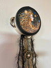 Charmed Mystical Moon Goddess Tambourine and Ribbon Wall Art,