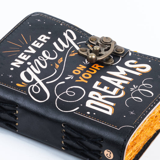 Leather Travel Journal With Quotes Notebook For Adventurers