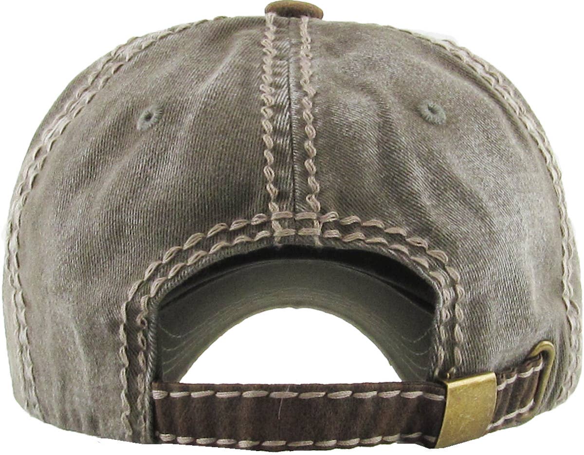 MARIJUANA LEAF VEGETERIAN VINTAGE BALLCAP