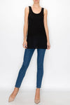 TANK TOP WITH CHIFFON LAYER