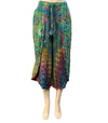 Tie Dye Warp Draw String Skirt/Capris - D171