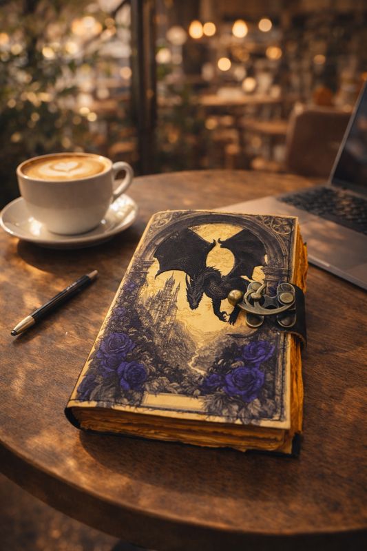 Leather Vintage Handmade Journal Blank Grimoire Notebook Diary Premium Quality