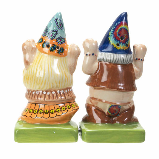 Hippie Gnomes Salt And Pepper Shaker Ceramic Case Pack 48