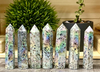 Aura Kiwi Jasper Obelisk Tower Crystal Point