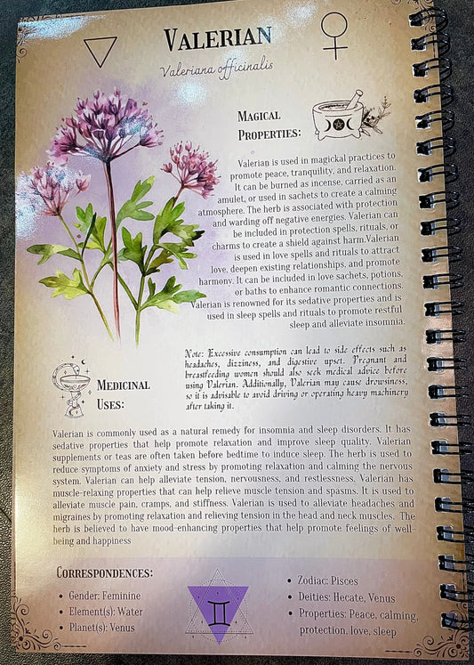 Herbal Grimoire Herbal Magic Herbs For Spell Work Rituals