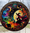 Moonlight Witch Suncatcher Celestial Window Decor With Witch Silhouette