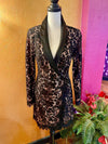 Black Lace Coat Dress