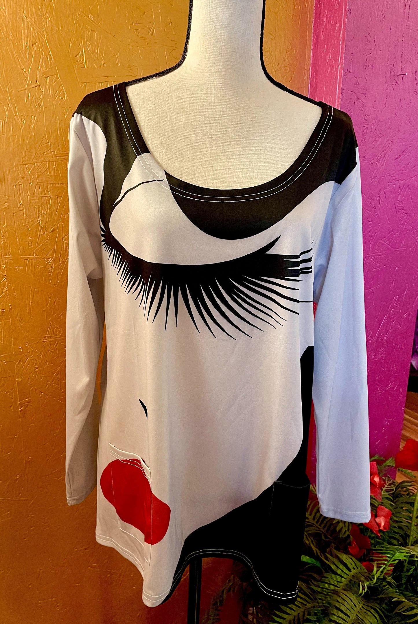 Art Deco Print Ladies Top