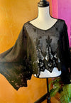Crocheted Bat Wing Top