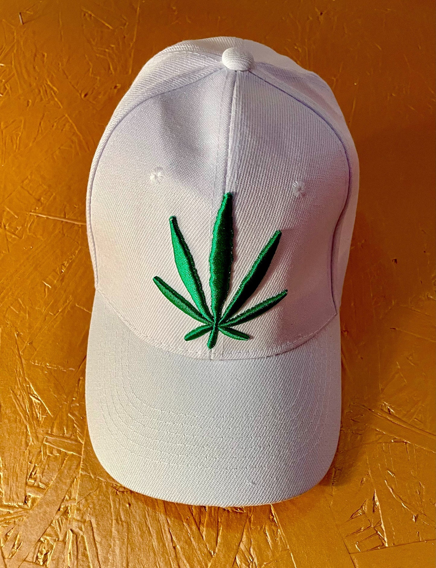 Snap Back Embroidered Cannabis Hat