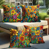 Tropical Flower Pillow Cover 18x18 The Enchanted Bazaar