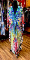 Boho Trippy Beach Coverup for Festivals and Summer Days