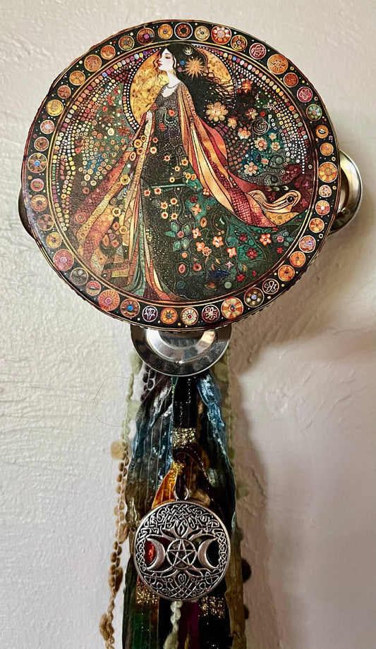 Practical Magic Goddess Tambourine Wall Hanging,