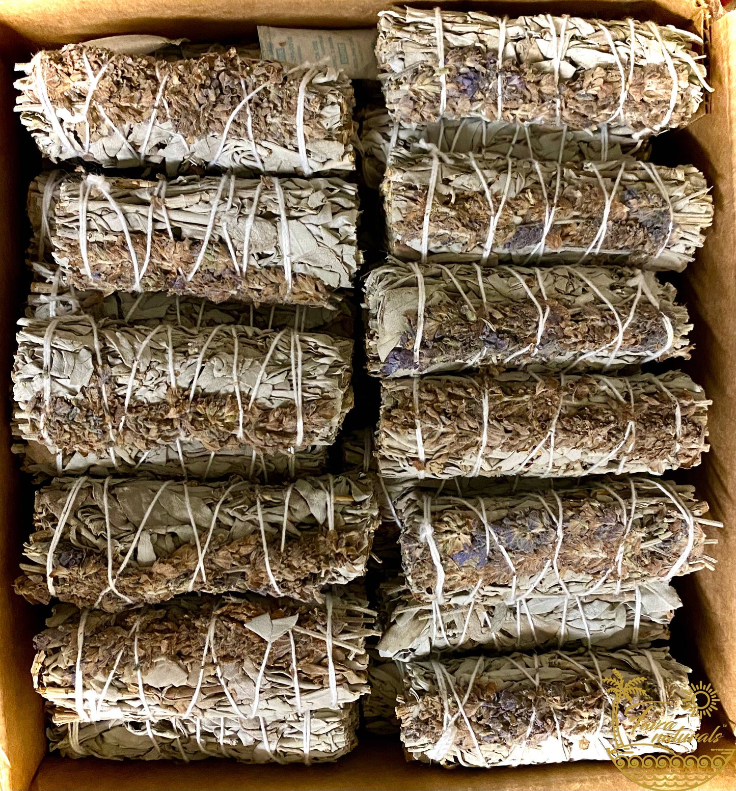 Lavender And White Sage Smudge Sticks Hand Tied Bundles Organic California Grown