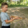 Large Wooden Crossbow With Quiver For Young Archers
