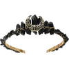 Elegant Natural Crystal Moon Shaped Headband Hollow Tiara