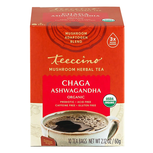 Chaga Ashwagandha Mushroom Herbal Tea
