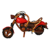 Handcrafted Wooden Motorcycle Red - MTB002D