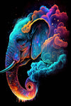 Spirit Elephant Cosmic Tapestry 39x59
