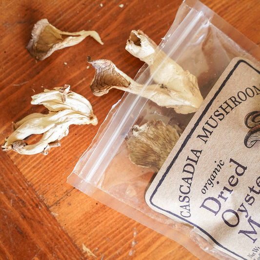Organic Dried Oyster Mushrooms - 0514