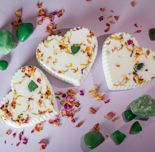 Spring Love Blossoms Heart Crystal Bath Bomb