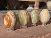 Onyx Egg with wood stand