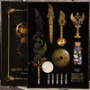 Vintage Winged Feather Pen Set Deluxe Steampunk Gift Box