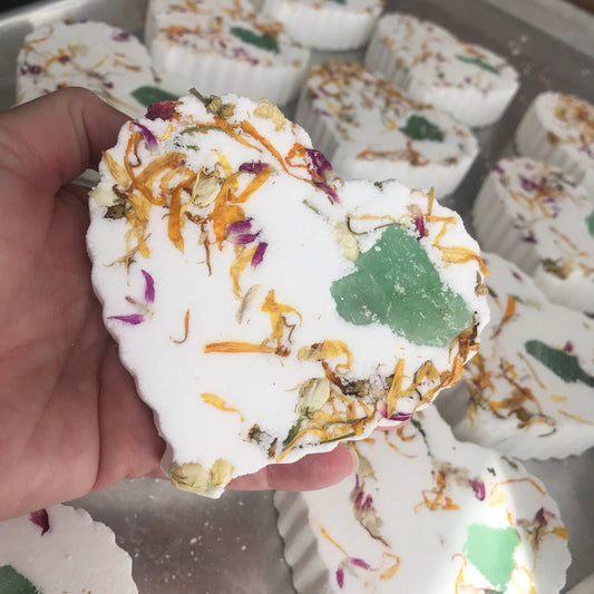 Spring Love Blossoms Heart Crystal Bath Bomb