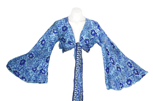 Silky Wrap tops/ Boho Tops
