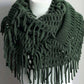 Tassel Fringe Knit Infinity Scarf – Cozy & Stylish 🧣