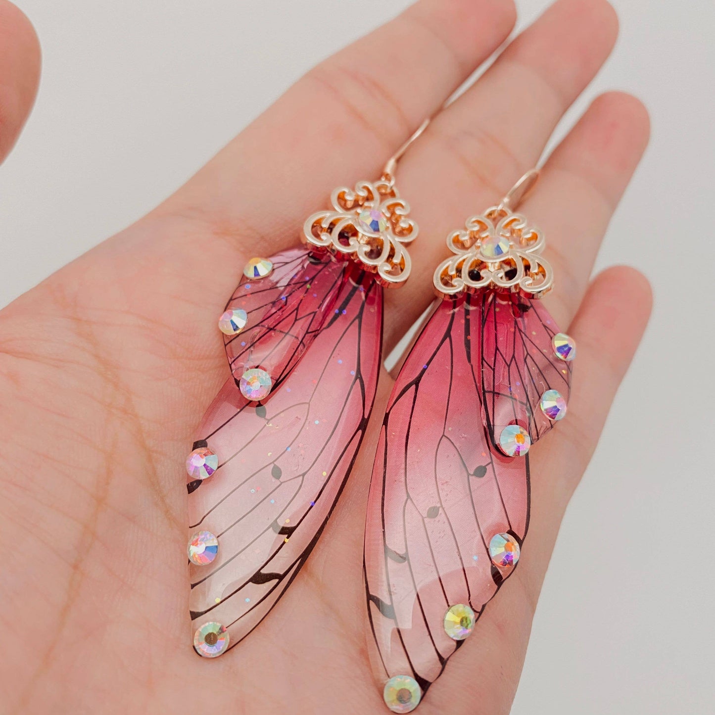 Handmade Fairy Wings Earrings