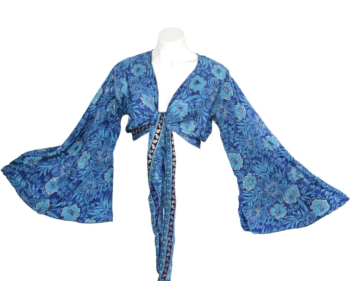 Silky Wrap tops/ Boho Tops
