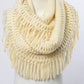 Tassel Fringe Knit Infinity Scarf – Cozy & Stylish 🧣