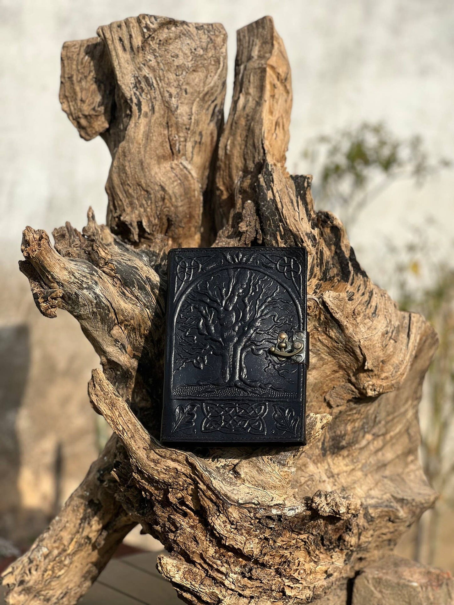 Leather Journal Notebook Tree Embossed Life Of Tree