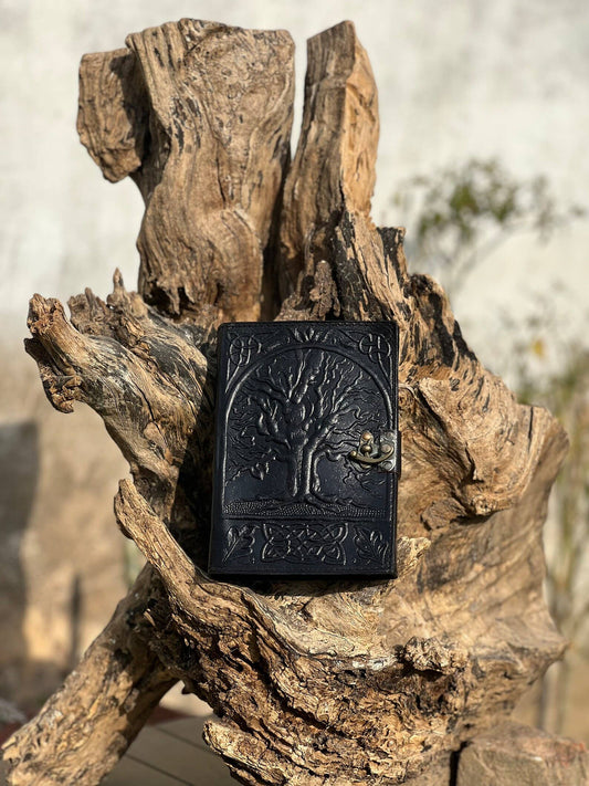 Leather Journal Notebook Tree Embossed Life Of Tree