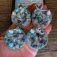 Sea Witch Tealight Crystal Candles, Ritual Candles