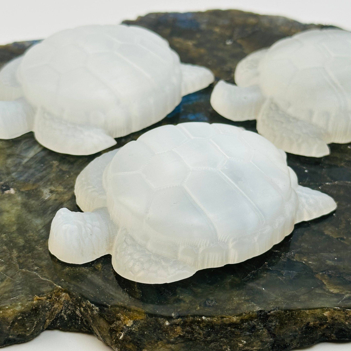 Selenite Crystal Turtle