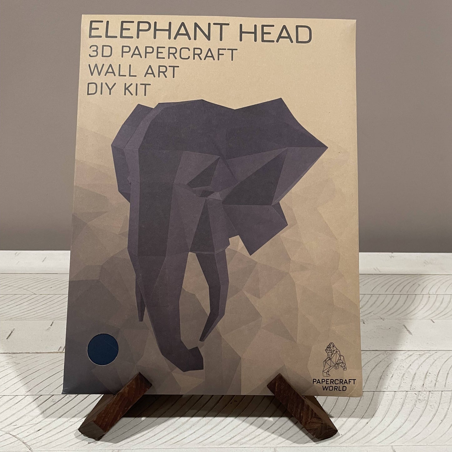 Elephant Head 3D PaperCraft Origami Wall Art