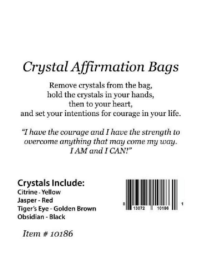 Courage Crystal Healing Bag