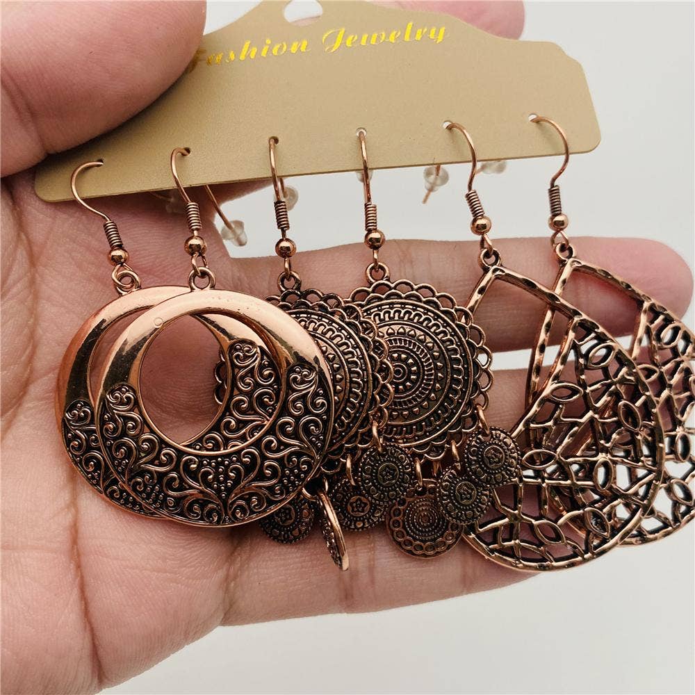 Women Boho Style Earring Set
