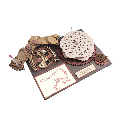 Wooden DIY Puzzles DA Vinci's Drawing Machine Models