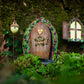 Fairy Door and Window for Trees with Light yard art