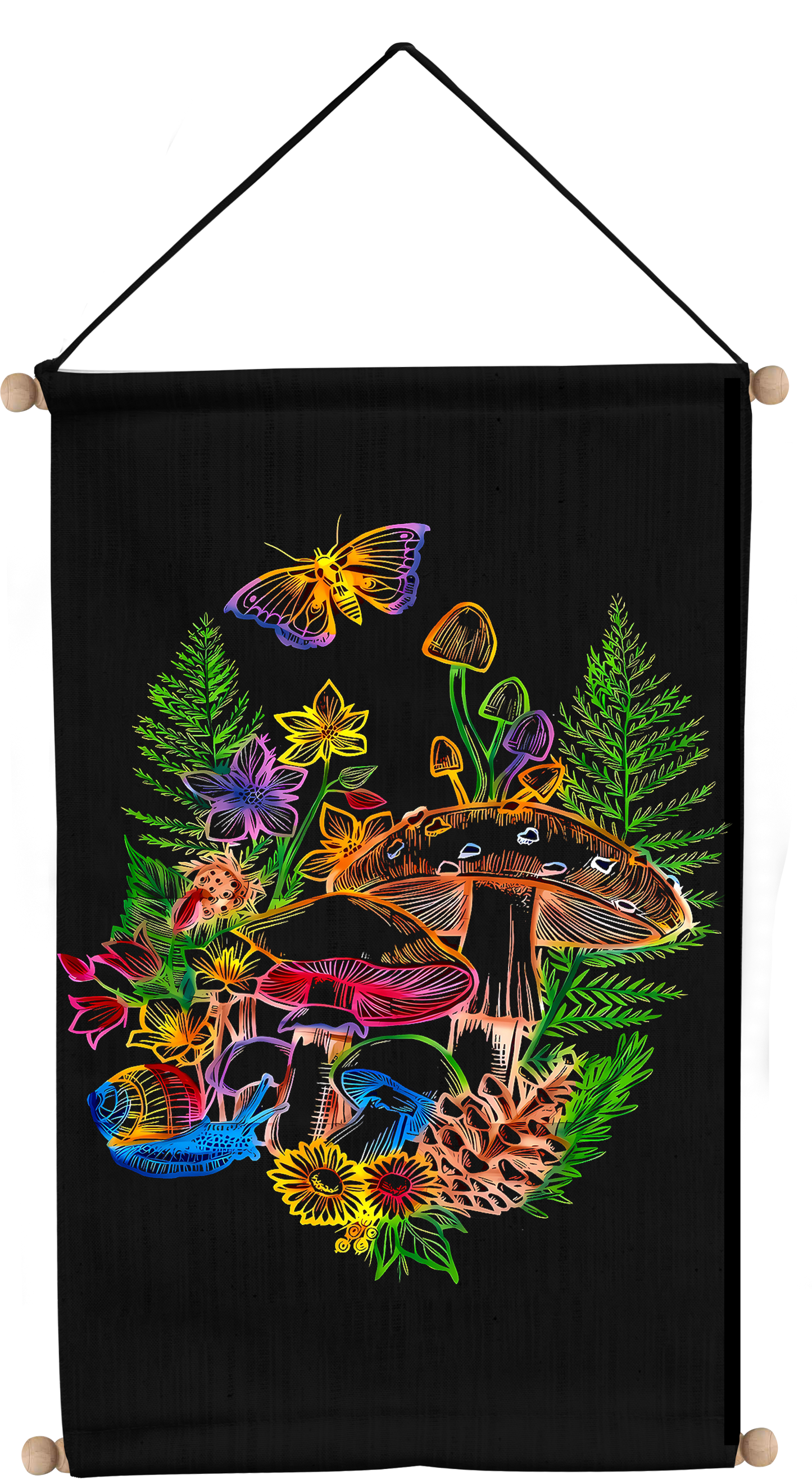 Cosmic Mushroom Wall Hanging