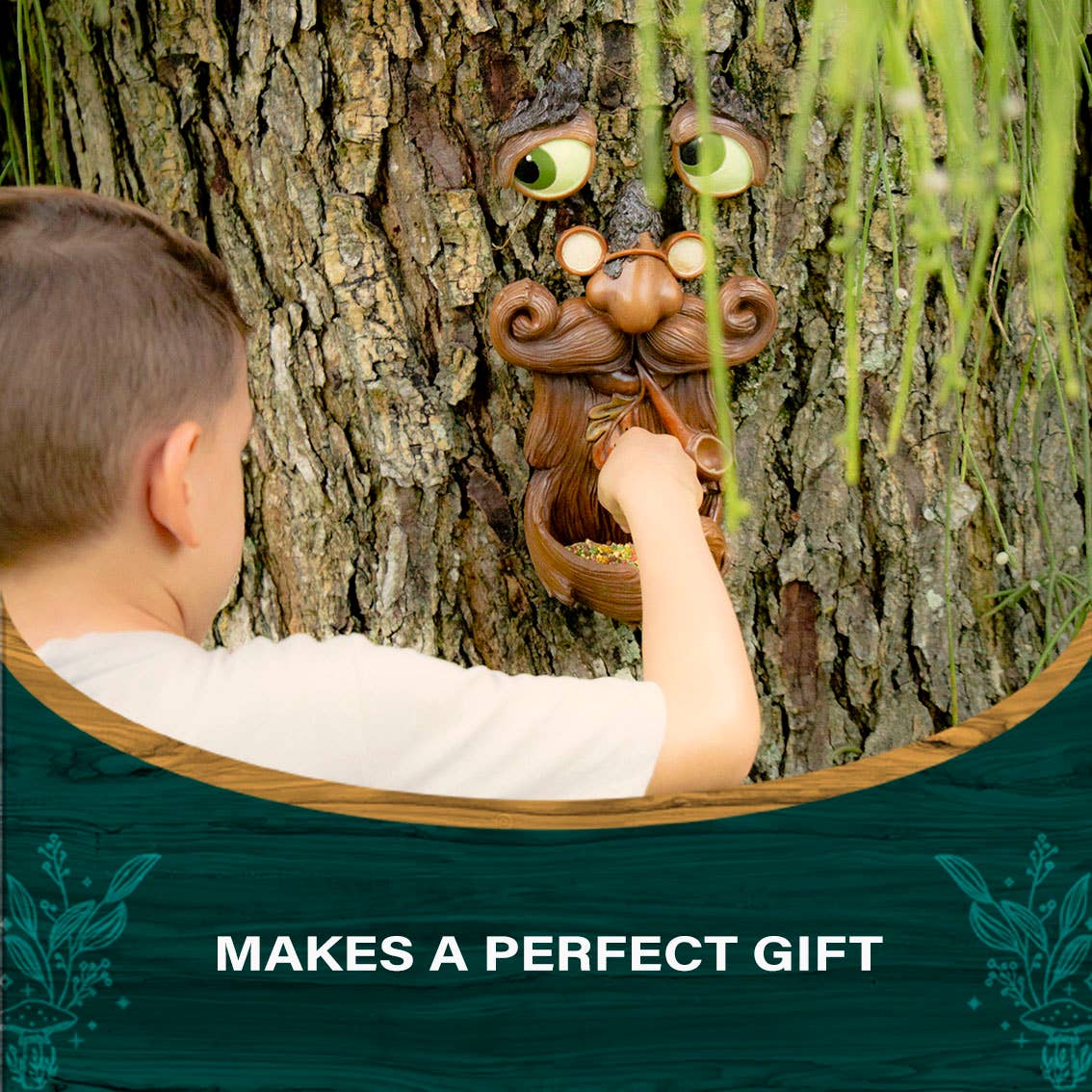 Tree Face bird feeder