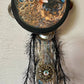 Charmed Mystical Moon Goddess Tambourine and Ribbon Wall Art,
