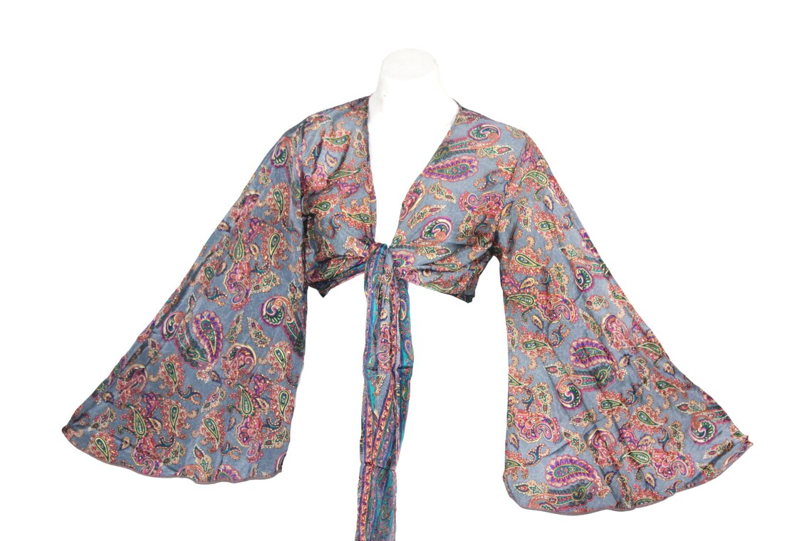 Silky Wrap tops/ Boho Tops