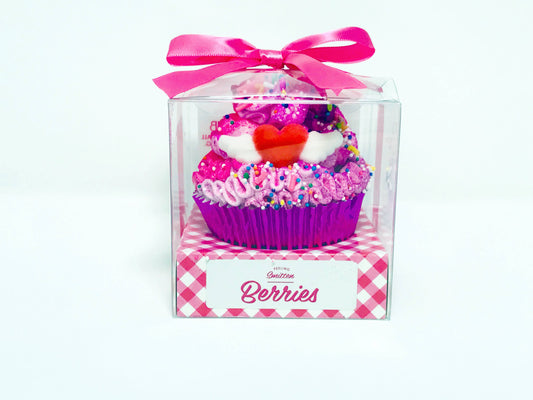 Large Berries Cupcake Bath Bomb: 1208