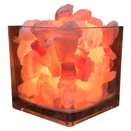 Square Salt Lamp Diffuser With UL Listed Dimmer Cord
